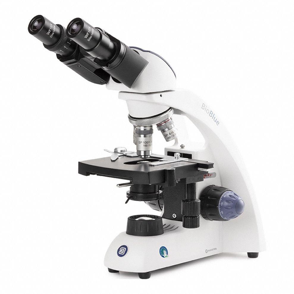 Microscope: Compound, Binocular, 40X to 1000X, 18 mm Optical Field of View, 1000X