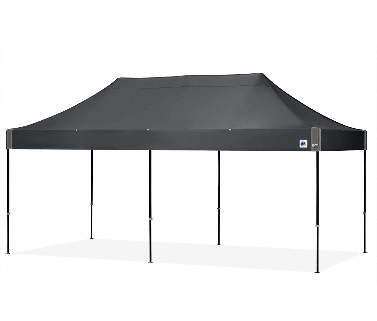 Canopy Tent: 20 ft Overall Lg, 10 ft Overall Wd, 11 3/8 ft Overall Ht, Powder Coated, Steel