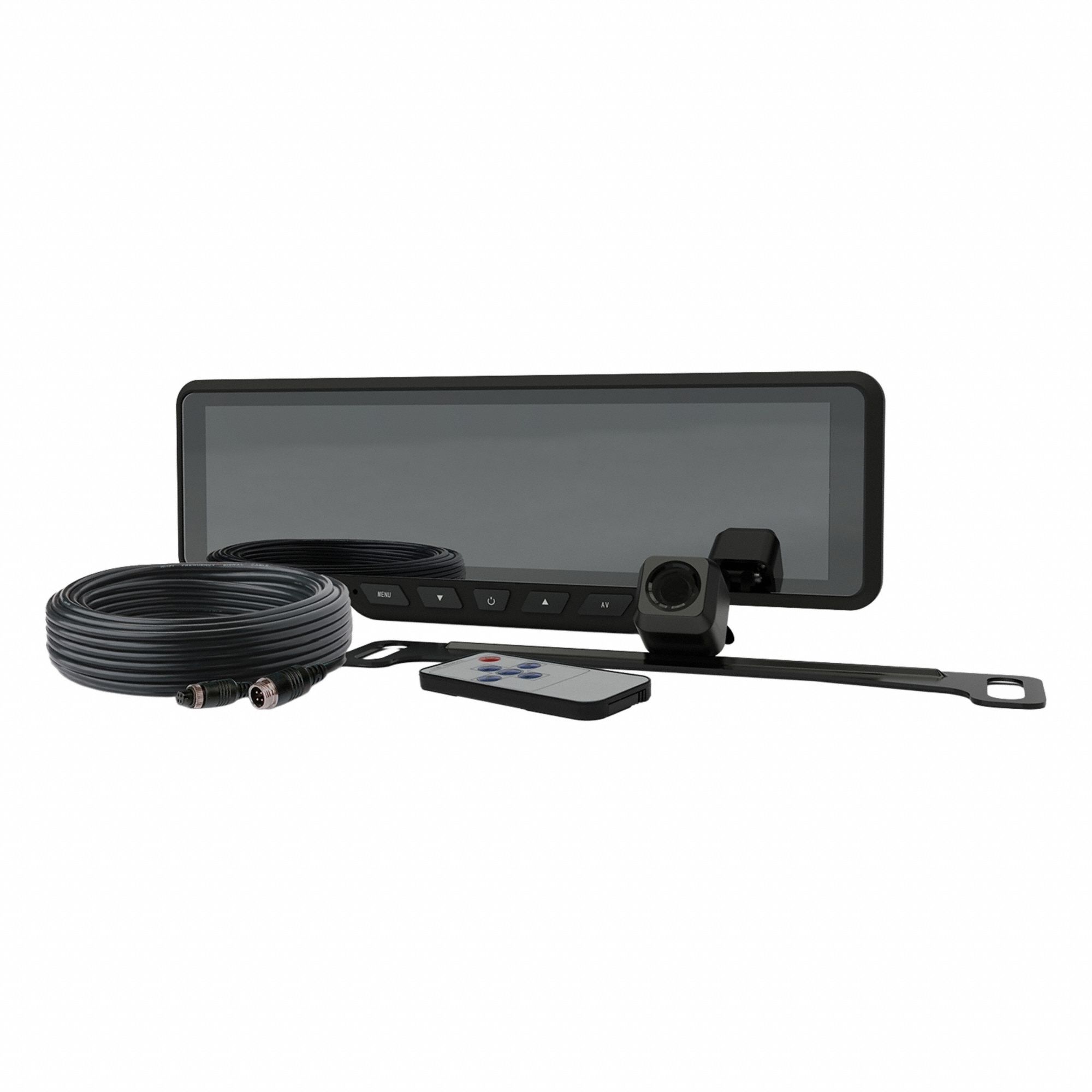 ECCO, 65' Cable/License Plate Camera/Rearview Mirror Monitor, Backup ...