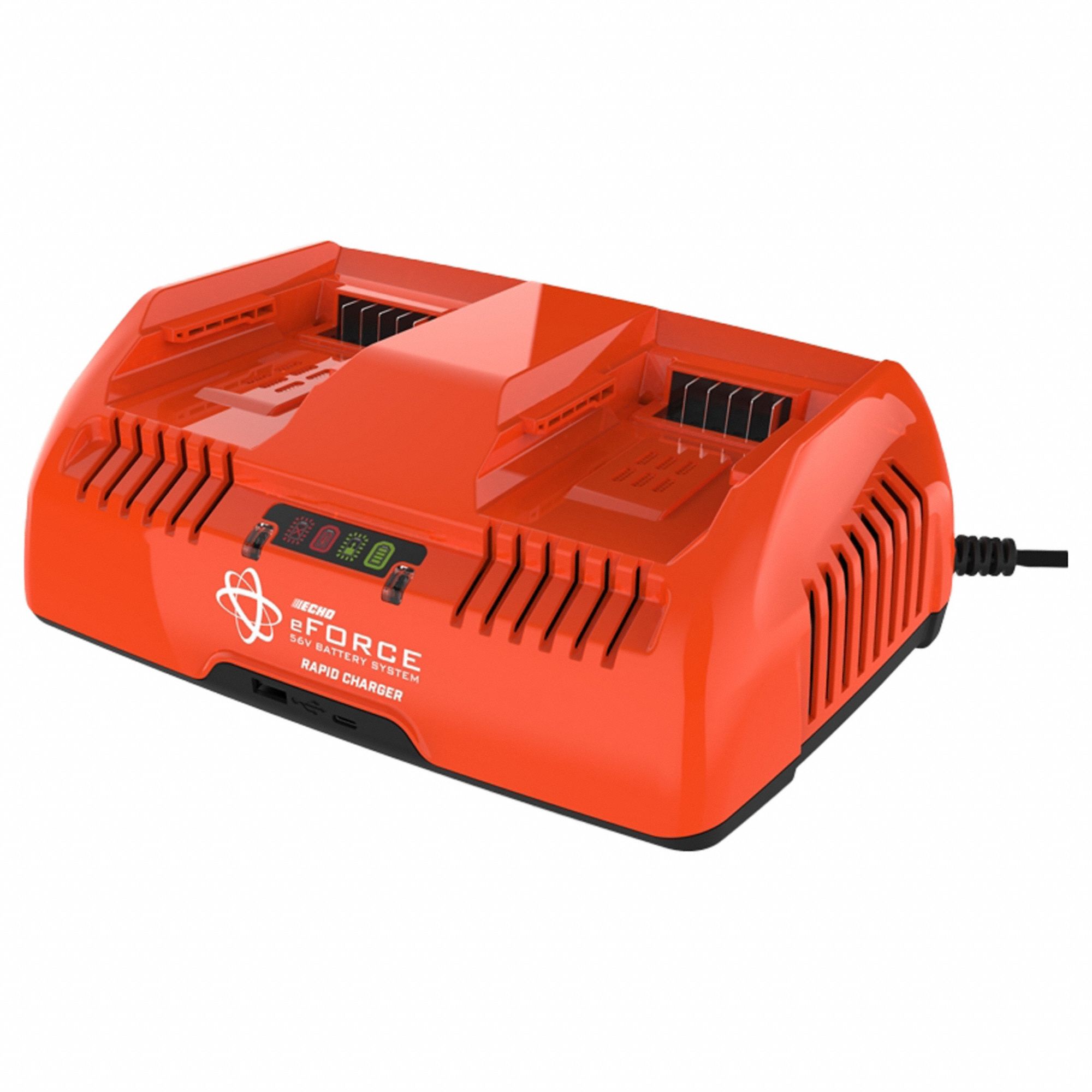 Charger: For 56V DC Battery Volt, Rapid, Simultaneous, 8 Ah Battery Capacity Charged in 1-Hour