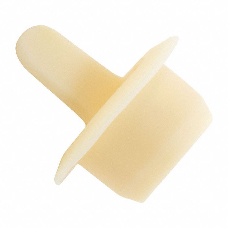 Center Pull-Tab Tapered Plugs: Thermoplastic Rubber, For 0.441 in to 0.45 in Hole, Red, 25 PK