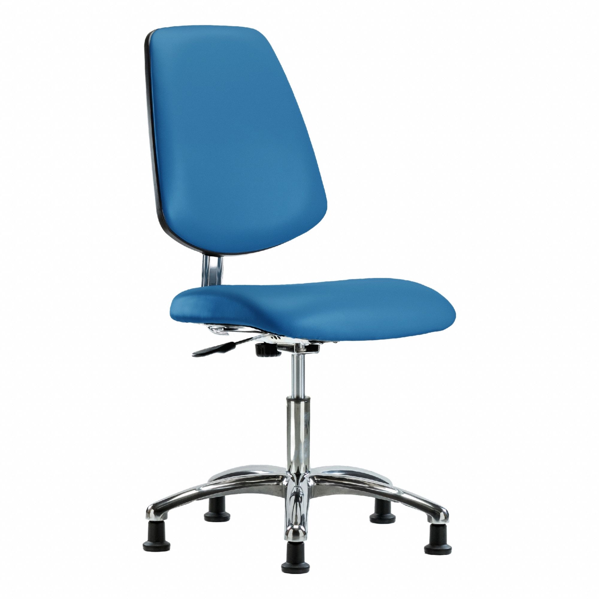CR/ESD Chr, Desk, Med Back, Glides, Blue