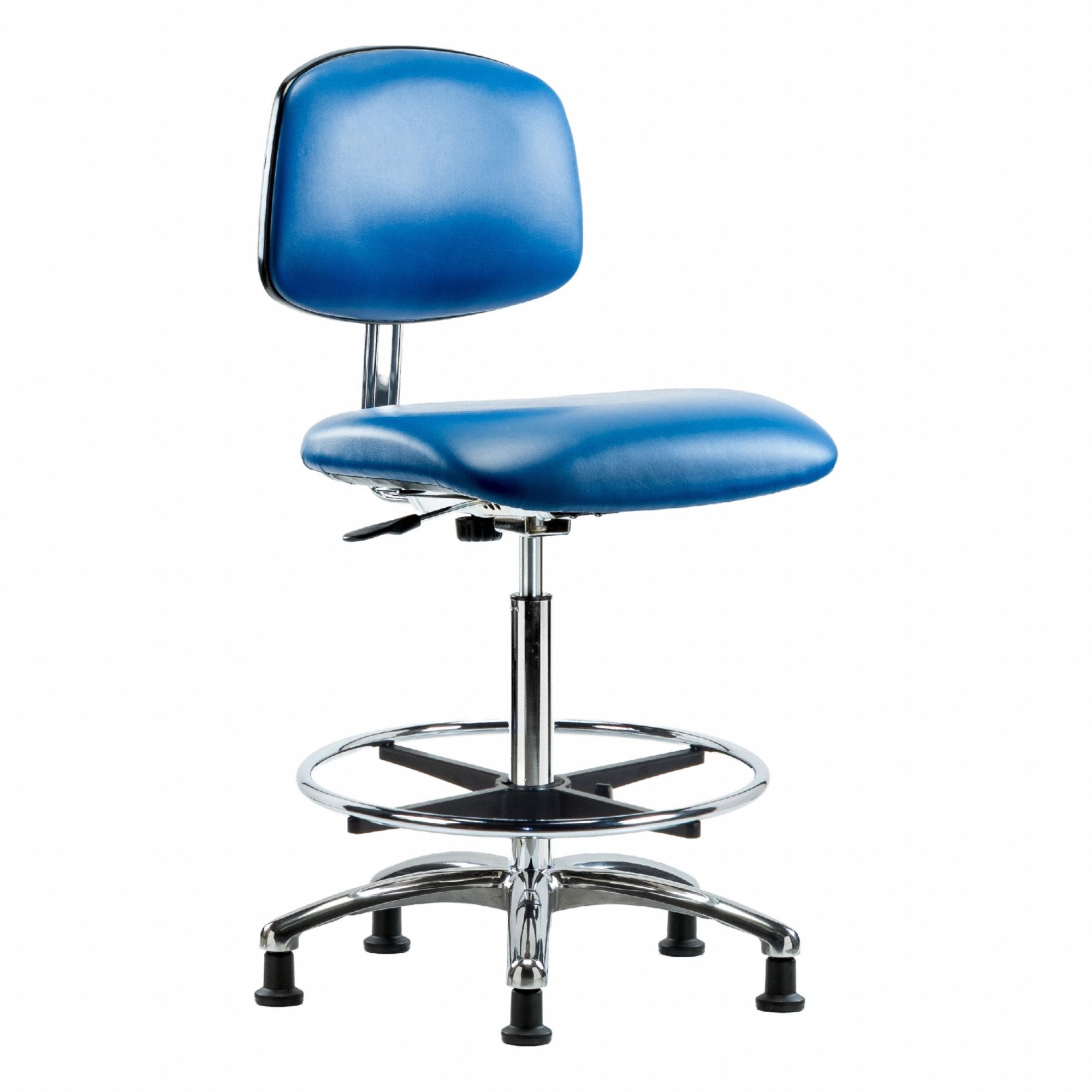 CR/ESD Chr, High, FR, Glides, Blue