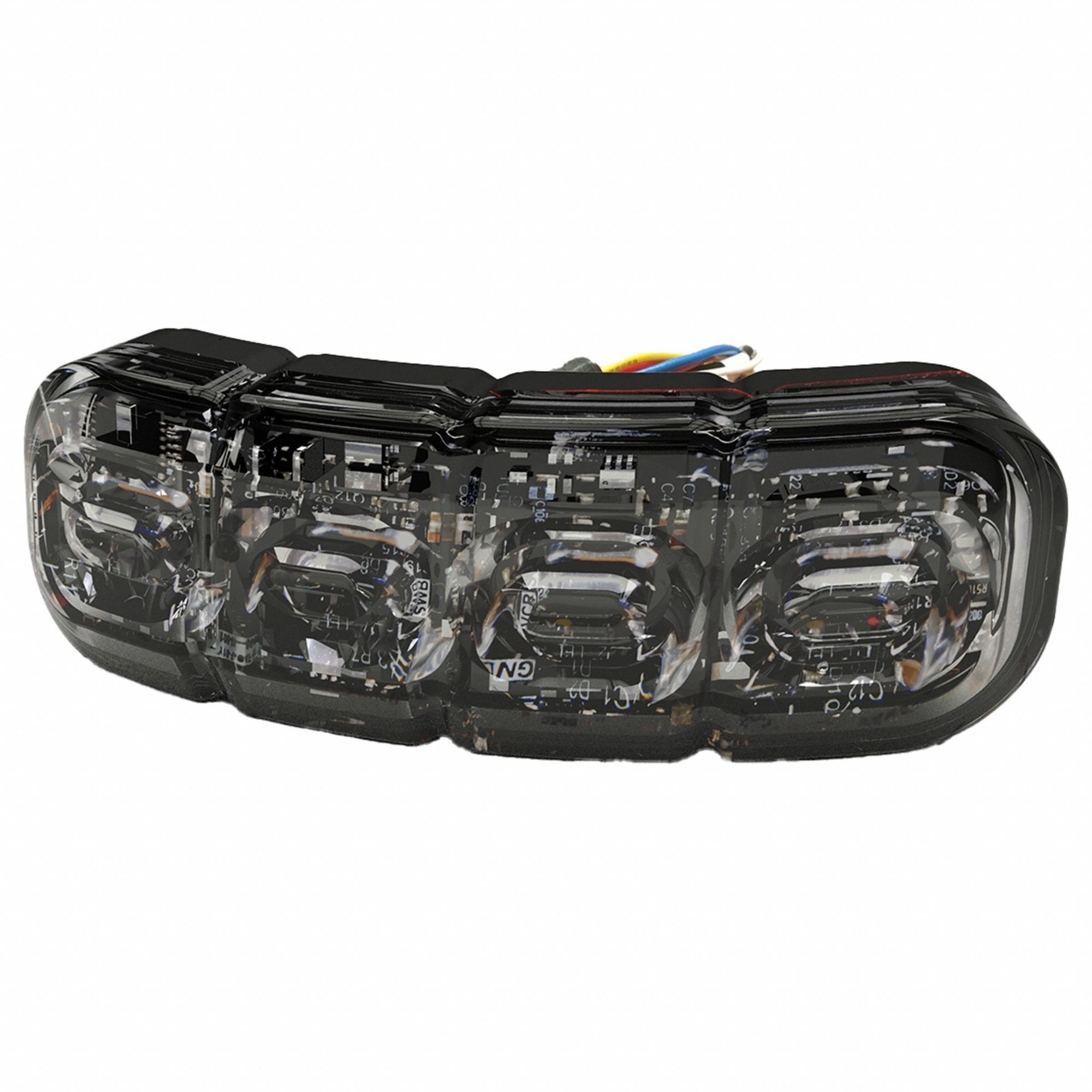 Luz perimetral 8 LED Ultra Brillantes Dual Color Rojo / Claro ED3793RW - ED3793RW