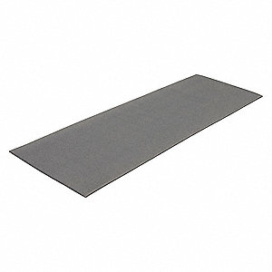 AIRSOFT ANTIFATIGUE MAT, VINYL BACKING, 2 X 3 FT, ⅝ IN THICK, GREY, PEBBLE, TAPERED