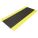 ANTIFATIGUE MAT, RECTANGULAR, TAPER EDGE, DIAMOND PATTERN, BLK/YLW, 10X3FT, 5/8 IN THICK, PVC FOAM