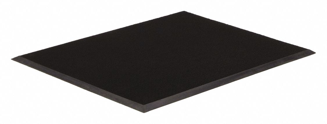 SCRAPER MAT, OUTDOOR, HEAVY TRAFFIC, ECO-FRIENDLY, BLACK, 32 X 24 X 9/16 IN, RUBBER