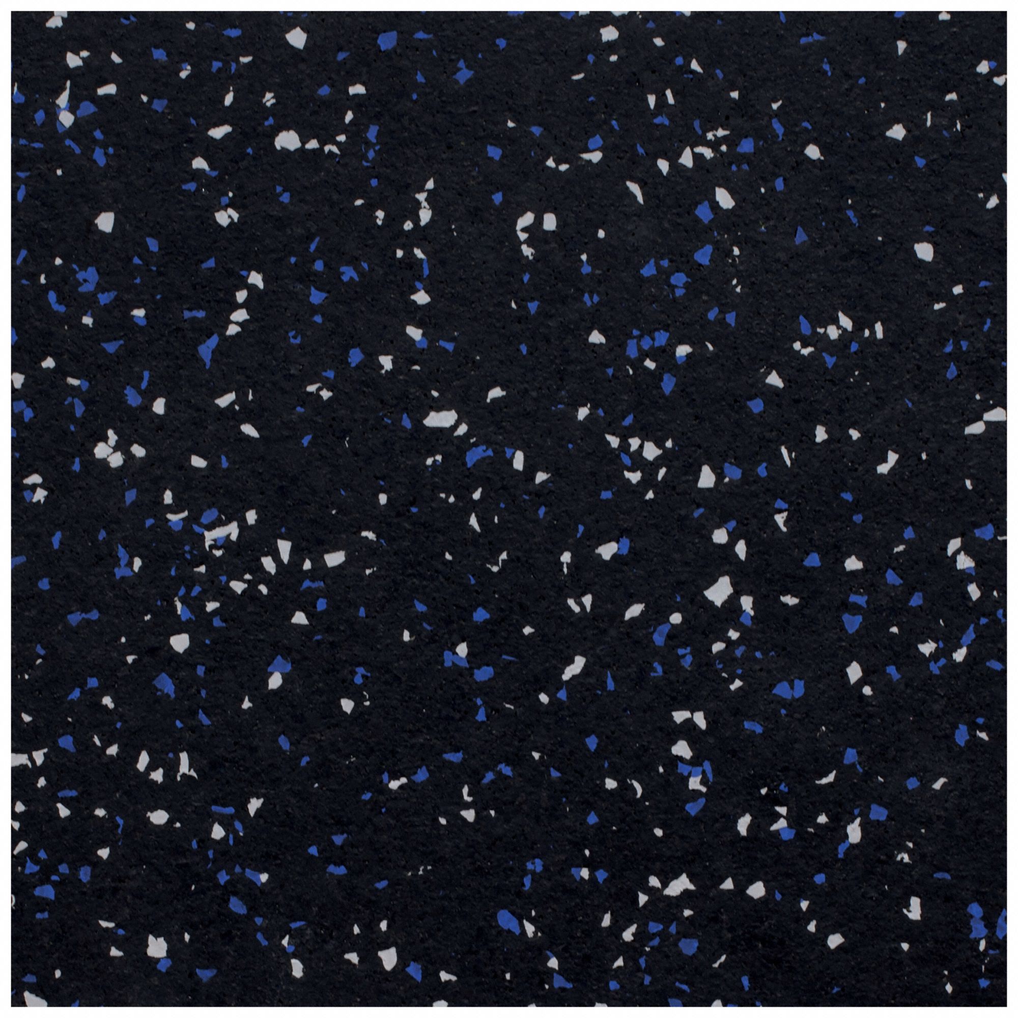 ATHLETIC TILE MAT, INTERLOCK, ANTIFATIGUE, SOLID, CENTRE, STRAIGHT, BLUE, 6 X 4 FT X 3/8 IN, RUBBER