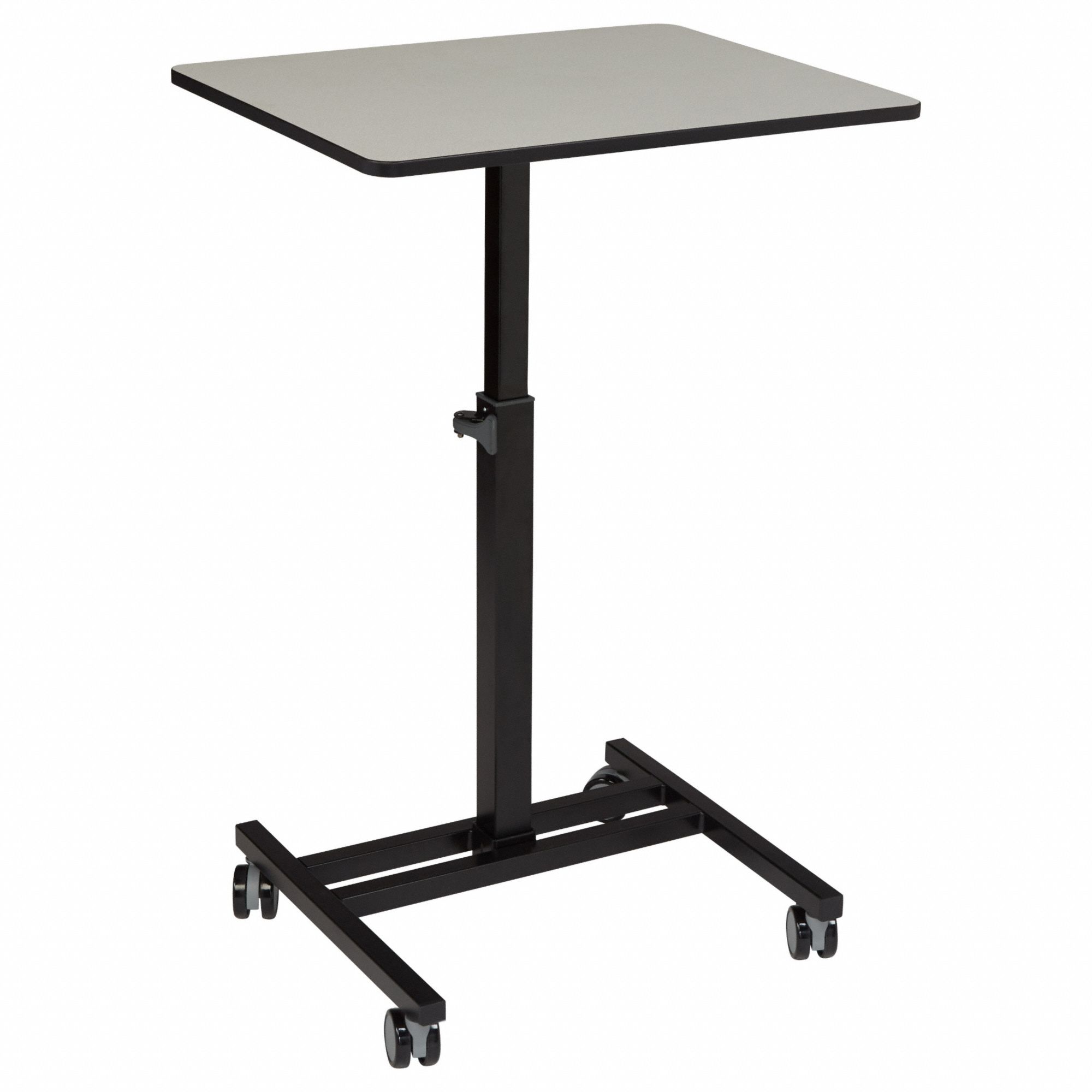 Adjustable-Height Computer Stand: 44 1/2 in Max Desktop Ht, 27 3/4 in Min Desktop Ht