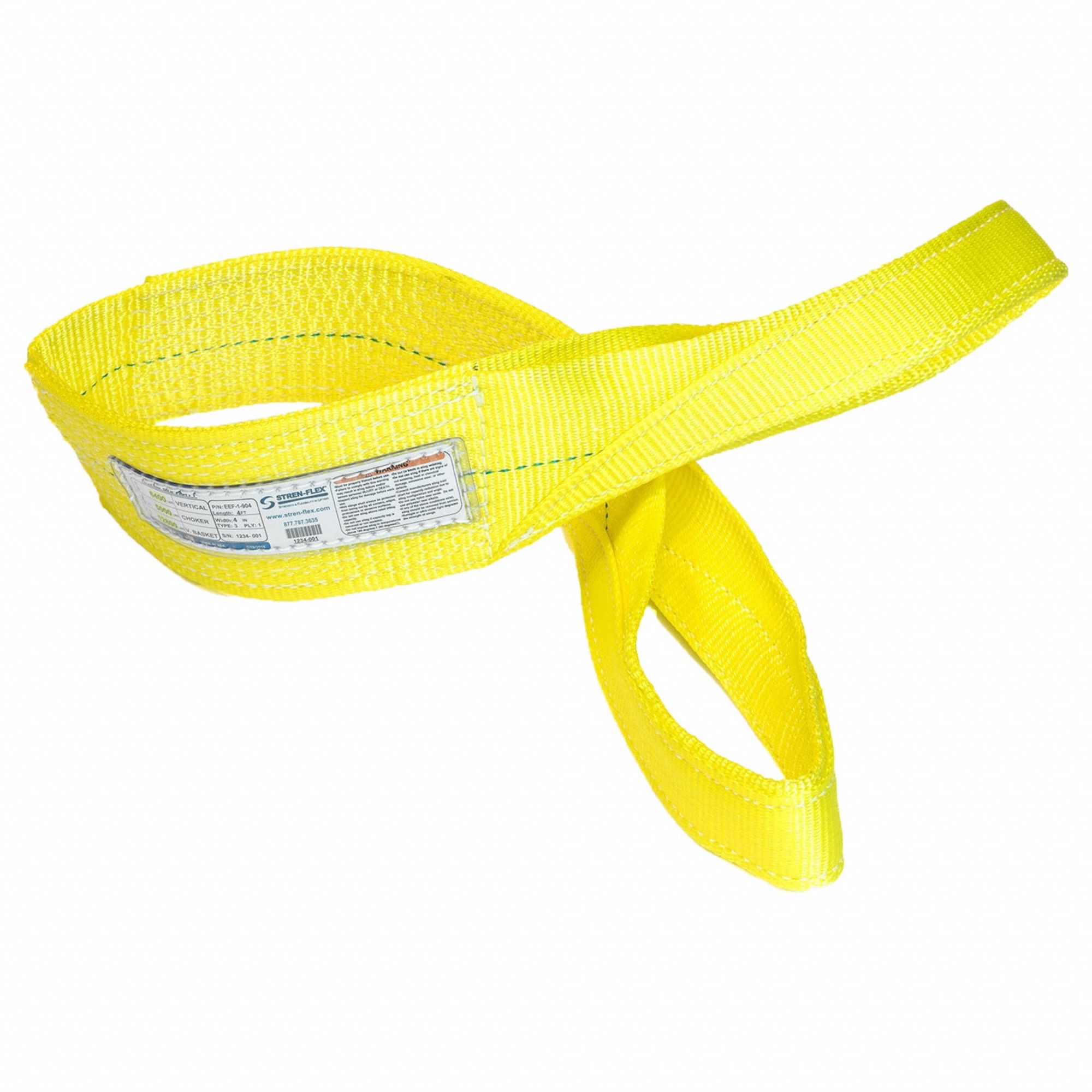 STRENFLEX, Type 3, Polyester,  Sling 816G78EEF1904PHV Grainger