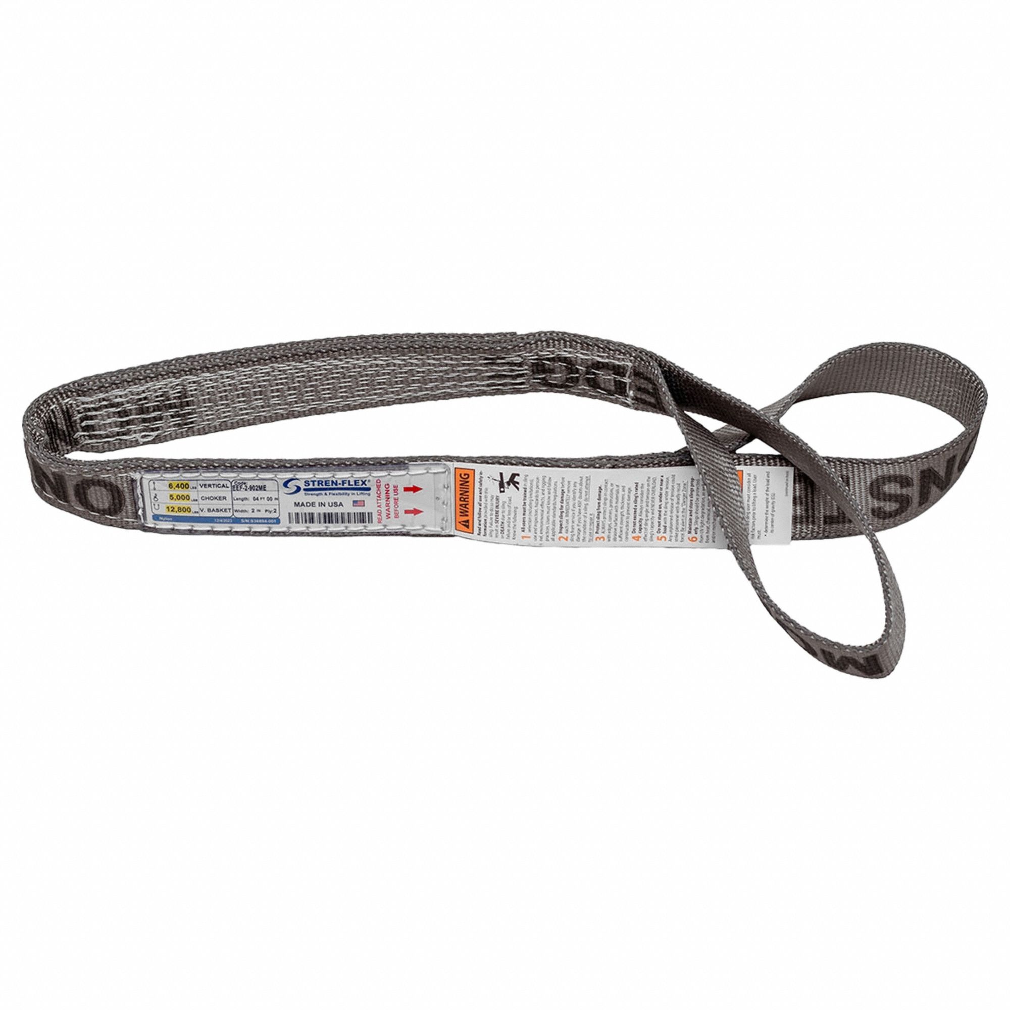 STRENFLEX, Type 3, Nylon,  Sling 816K33EEF2902ME Grainger