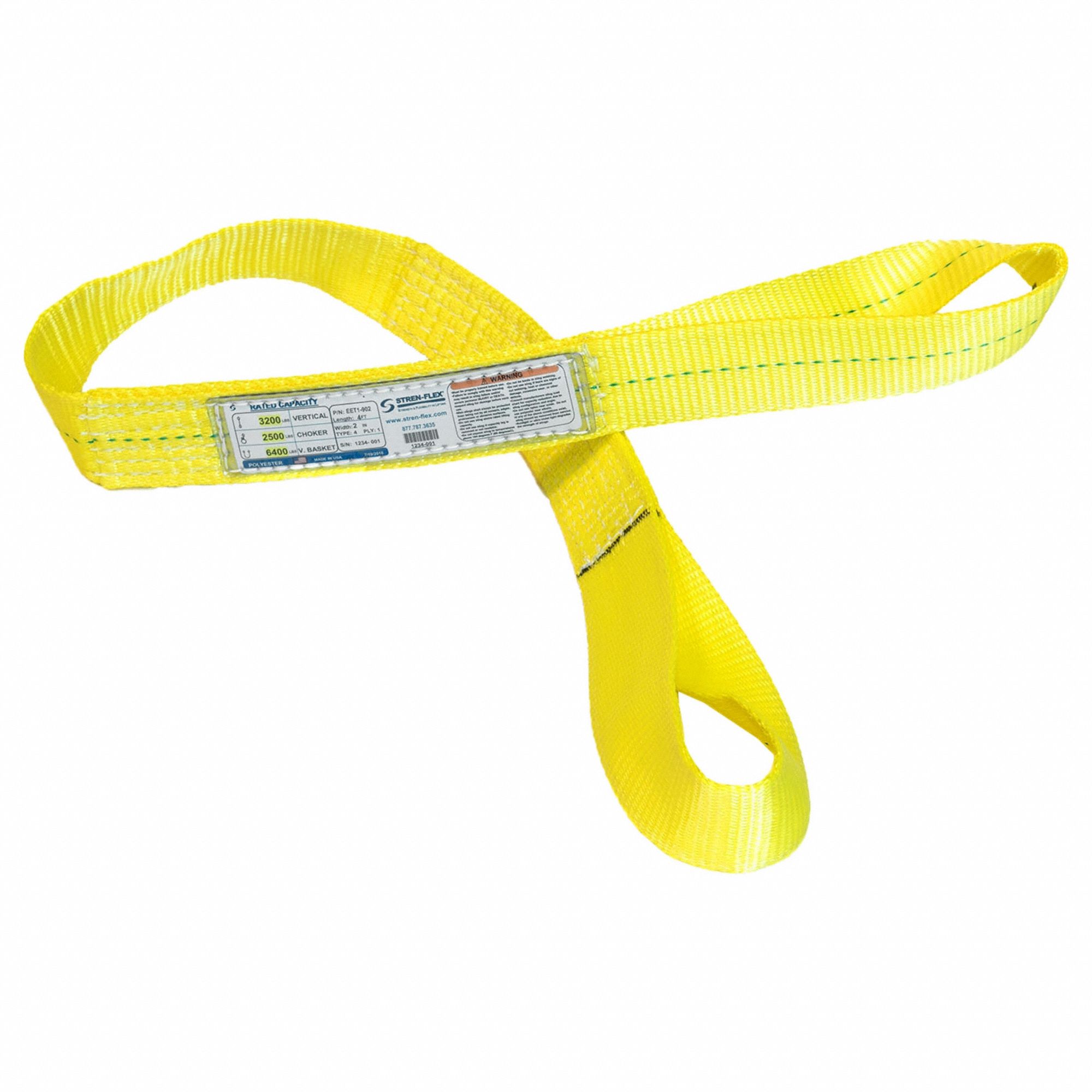 STRENFLEX, Type 4, Polyester,  Sling 816GF1EET1902PHV Grainger