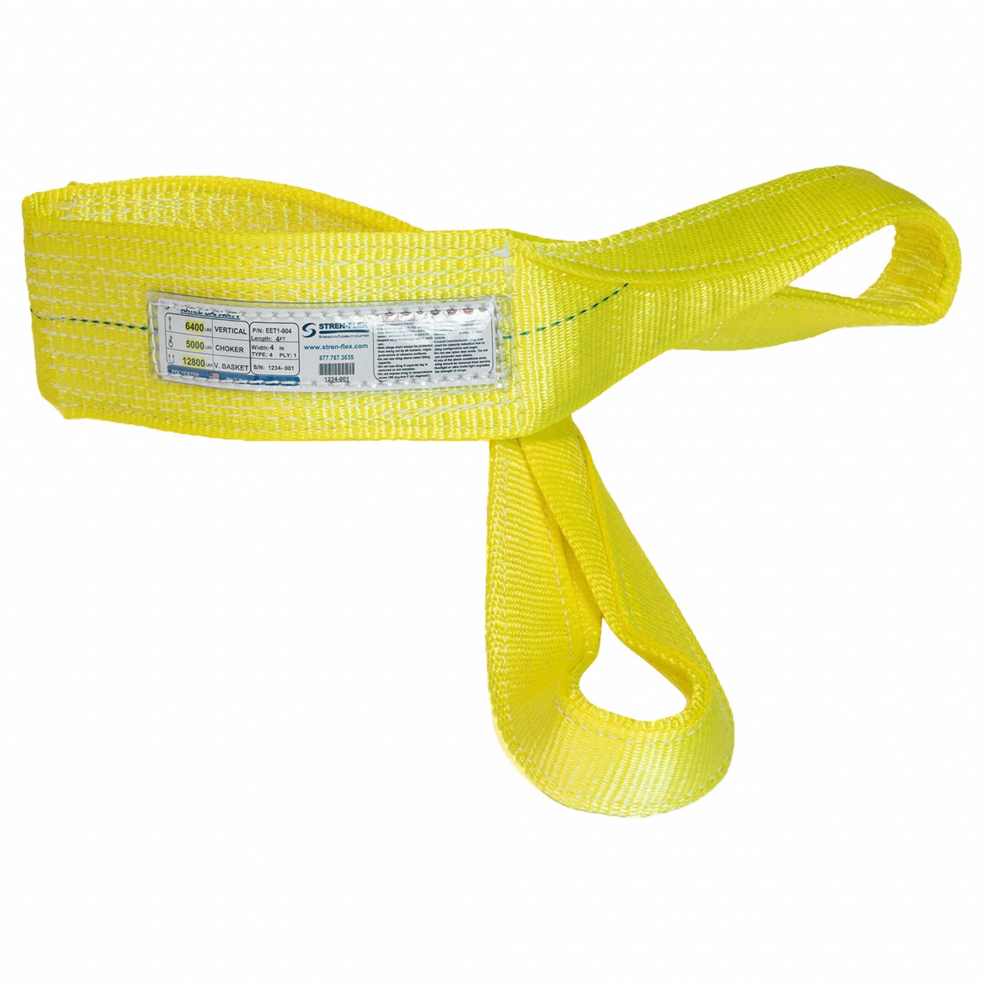 STRENFLEX, Type 4, Polyester,  Sling 816GH5EET1904PHV Grainger
