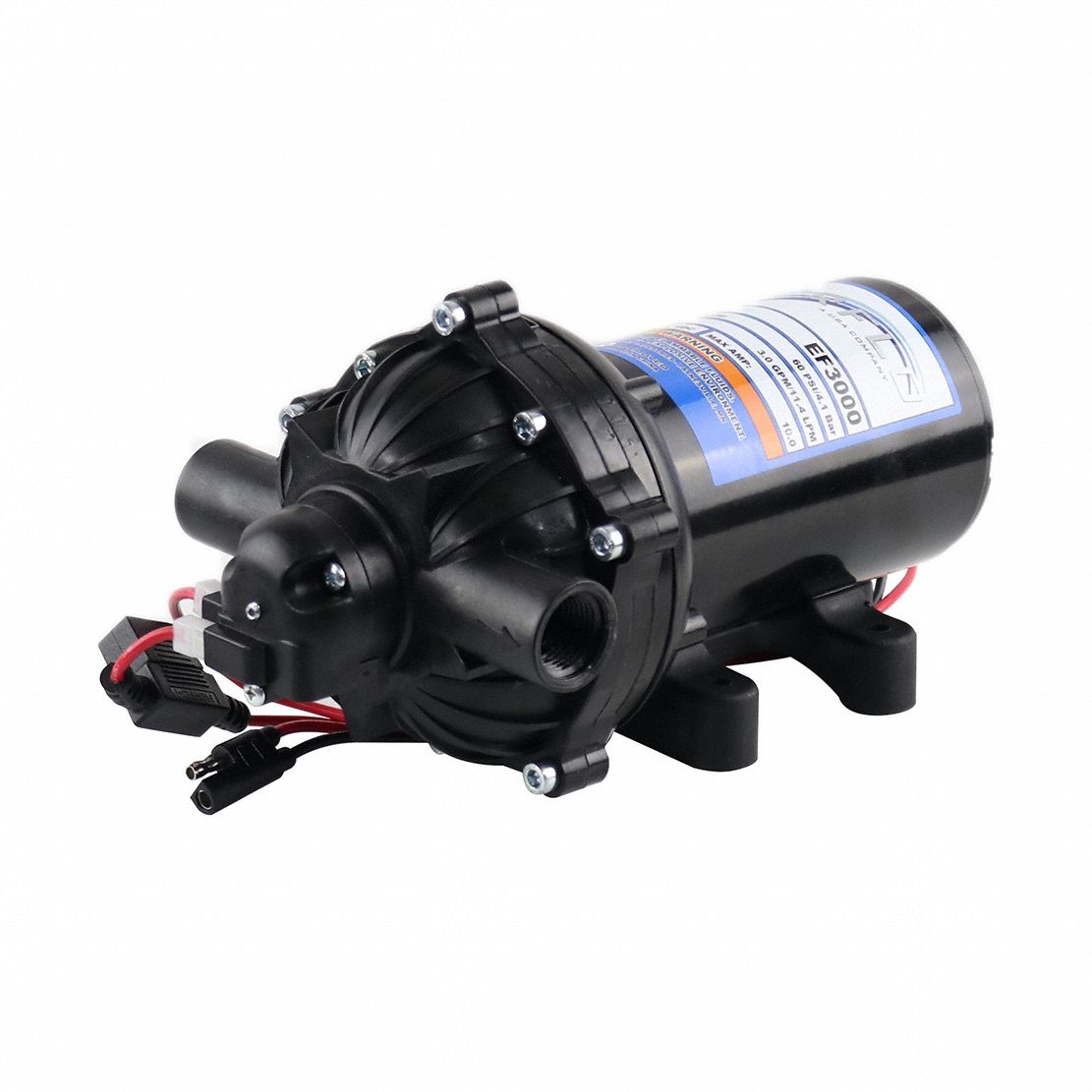 Electric Sprayer Pump: Electric, EF3000-BOX, Demand Pressure Switch, Polypropylene, 12V DC