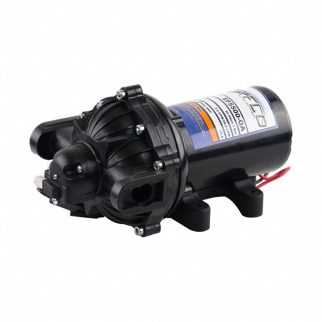 Electric Sprayer Pump: Electric, EF5500-QA-BOX, Demand Pressure Switch, Polypropylene, Viton
