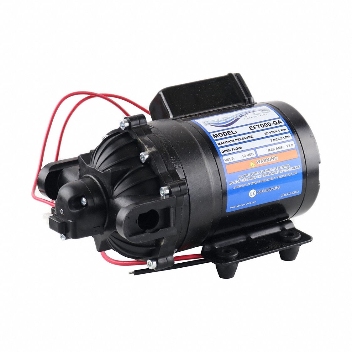Electric Sprayer Pump: Electric, EF7000-QA-BOX, Demand Pressure Switch, Polypropylene, Viton