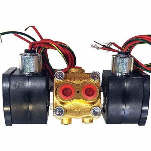 Solenoid Valve: 4-Way, 1/4 in Pipe Size, 120V AC, Explosion Proof/Watertight, High Flow