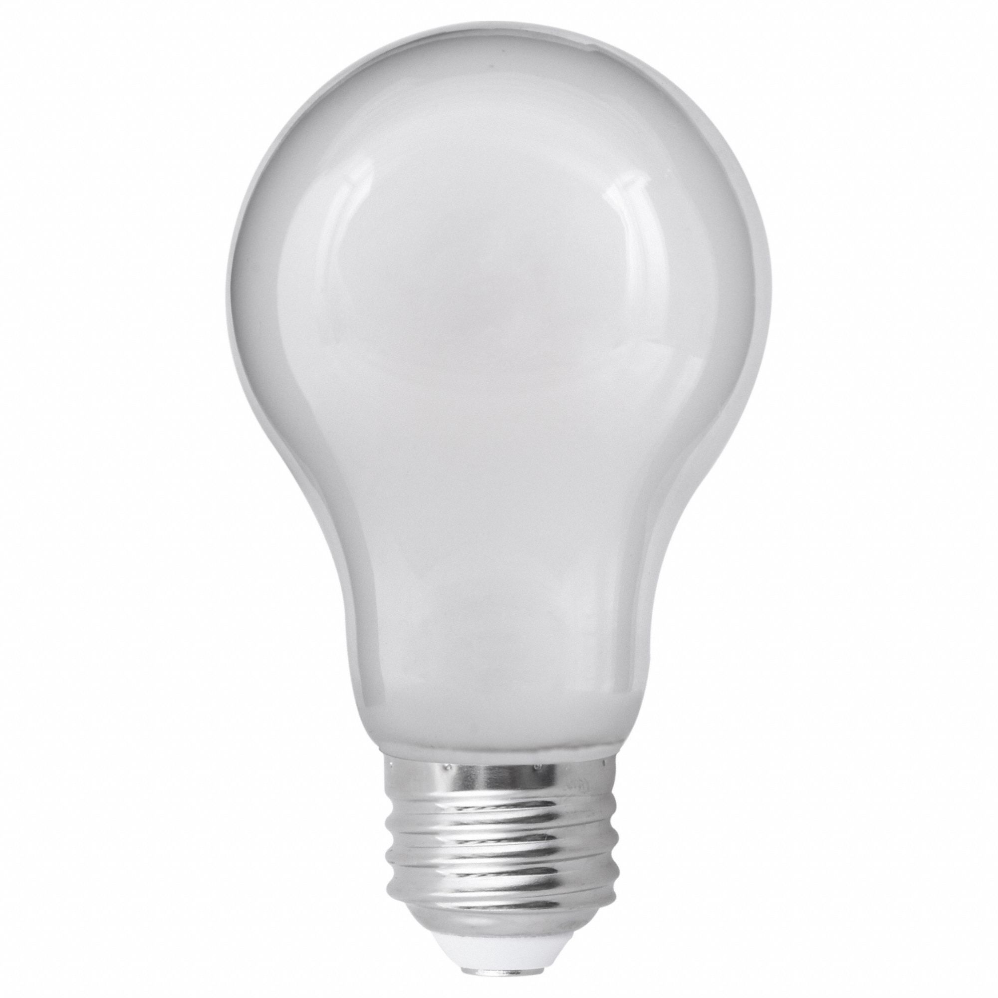 Compact LED Bulb: Medium Screw (E26), LED, (A) Classic, A19, 8.5 W Watt, 2700K, Frosted