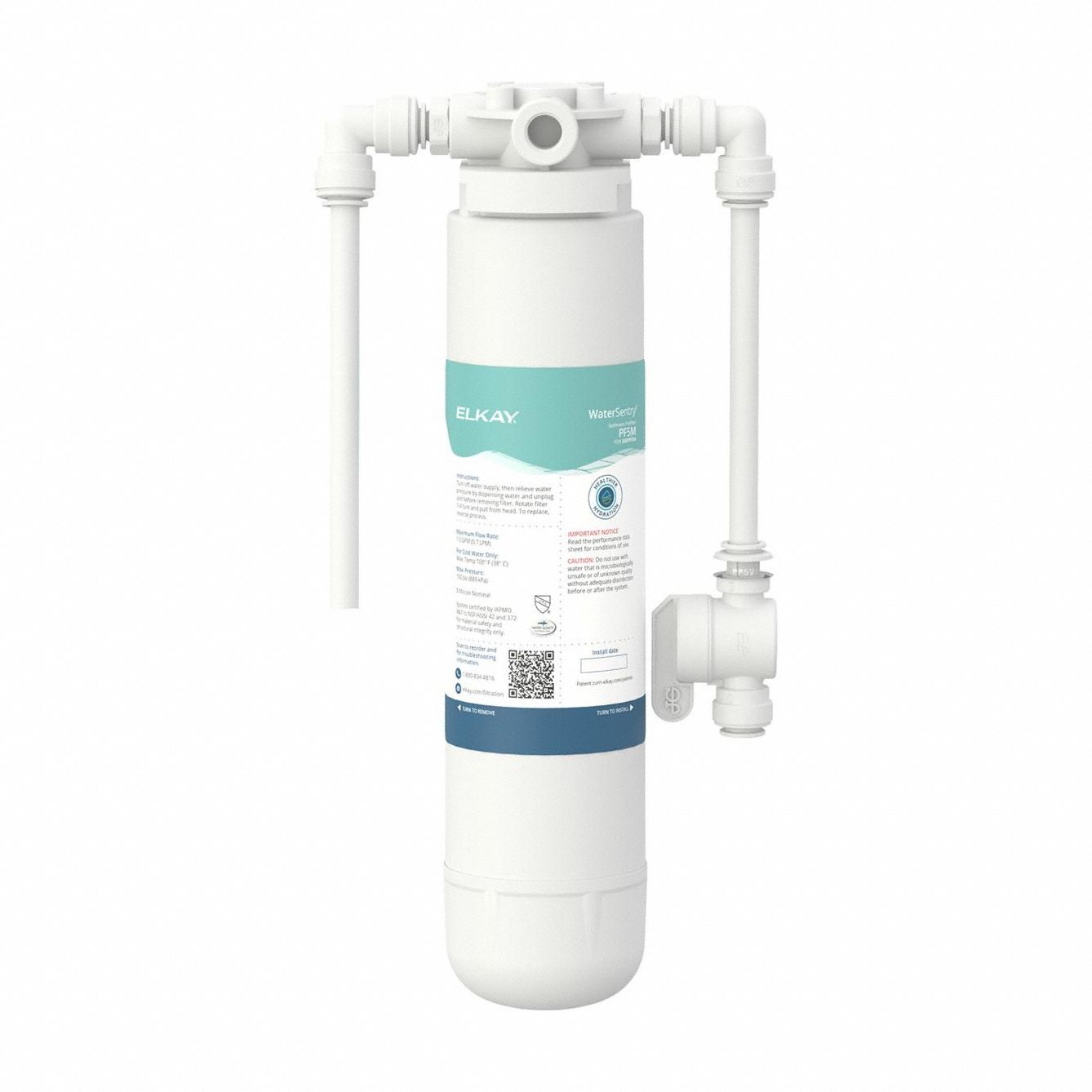 Pre-Filter Filtration Kit: 5 micron, 1.5 gpm, 12 1/4 in Overall Ht, Tube