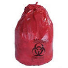 BIOHAZARD BAGS,60 GAL,100 BPR,RED