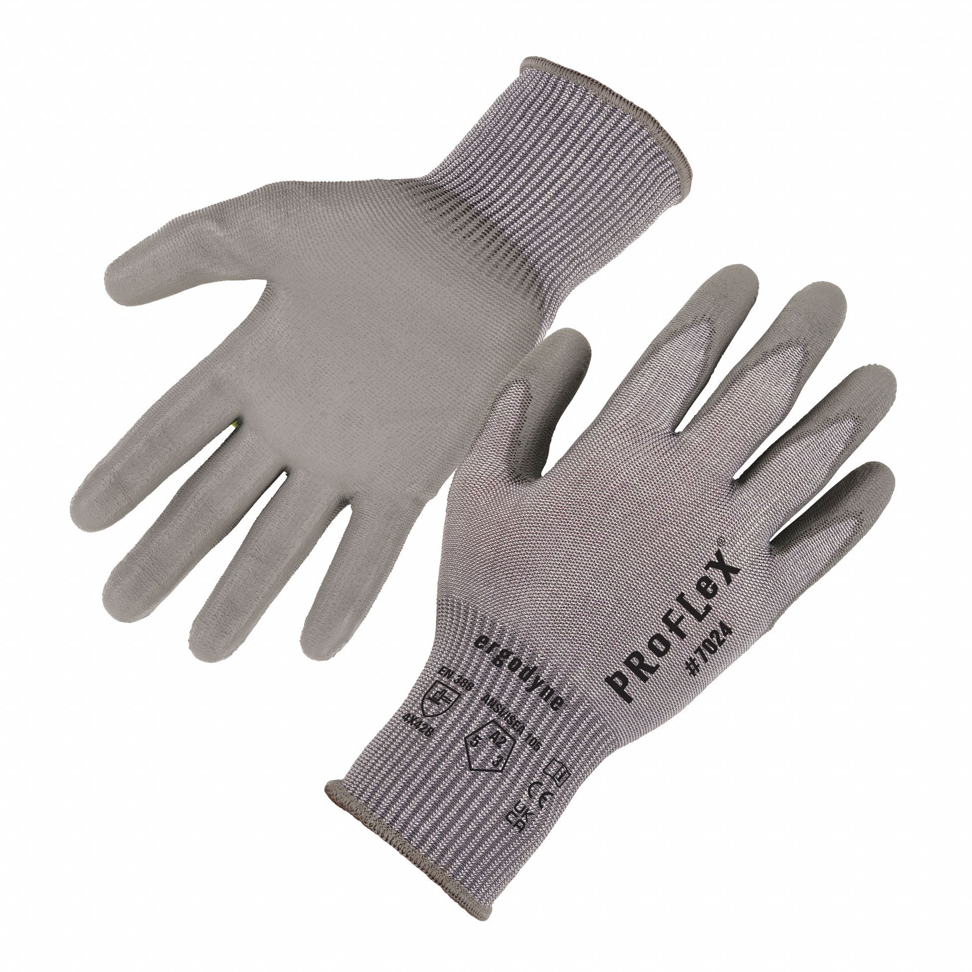 COATED GLOVES, XXL, GREY, EXTENDED CUFF, 13 GA HPPE POLYESTER