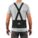 BACK SUPPORT, DETACHABLE SUSPENDERS, HOOK AND LOOP, BLACK, S, 25 TO 30 IN, 7 1/2 IN W, ELASTIC