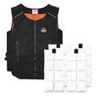 COOLING VEST, LIGHTWEIGHT, SIZE L/XL/CHEST 40 TO 52 IN/24 IN L, BLACK, COTTON/POLY