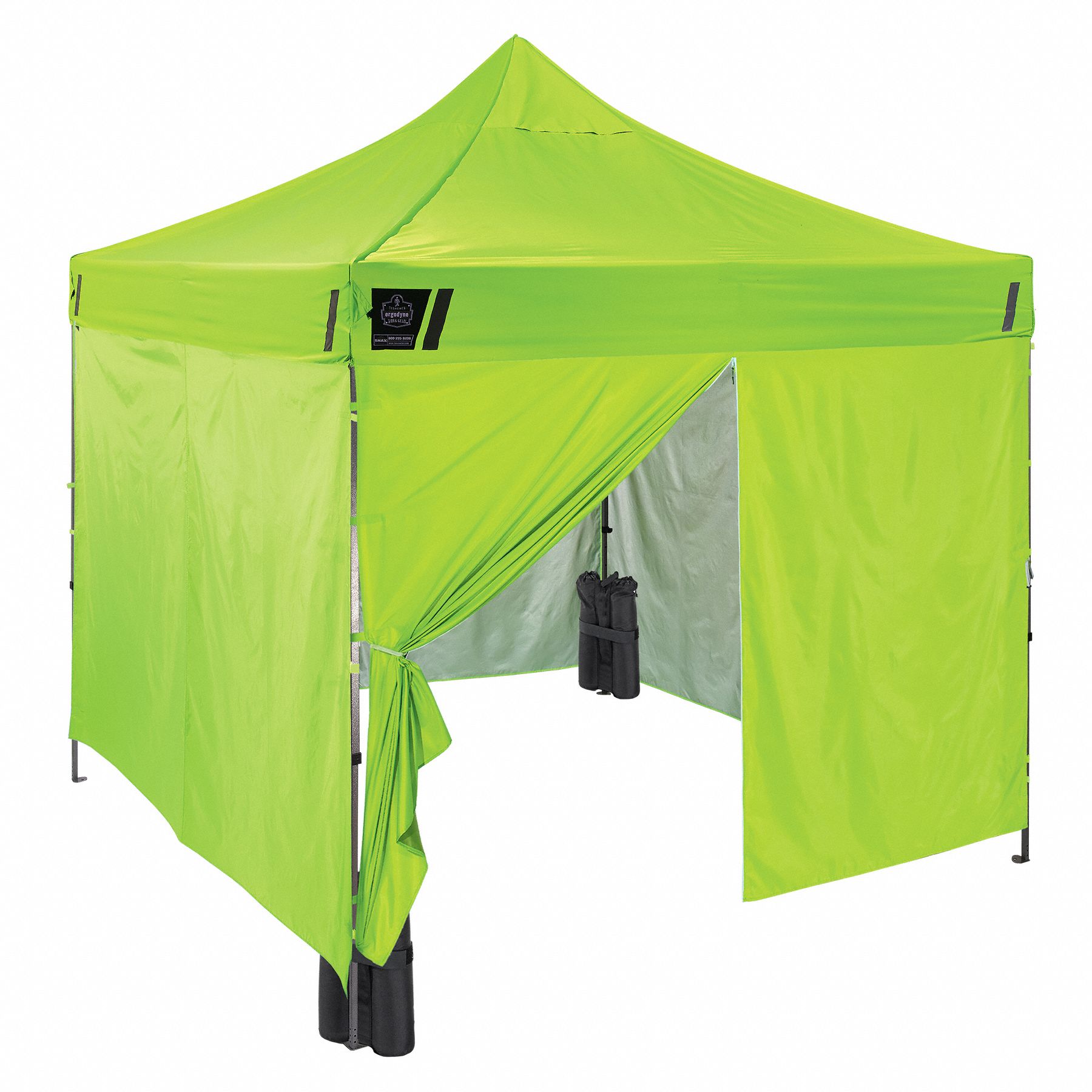 ENCLOSED POP-UP TENT KIT,LIME,SINGLE