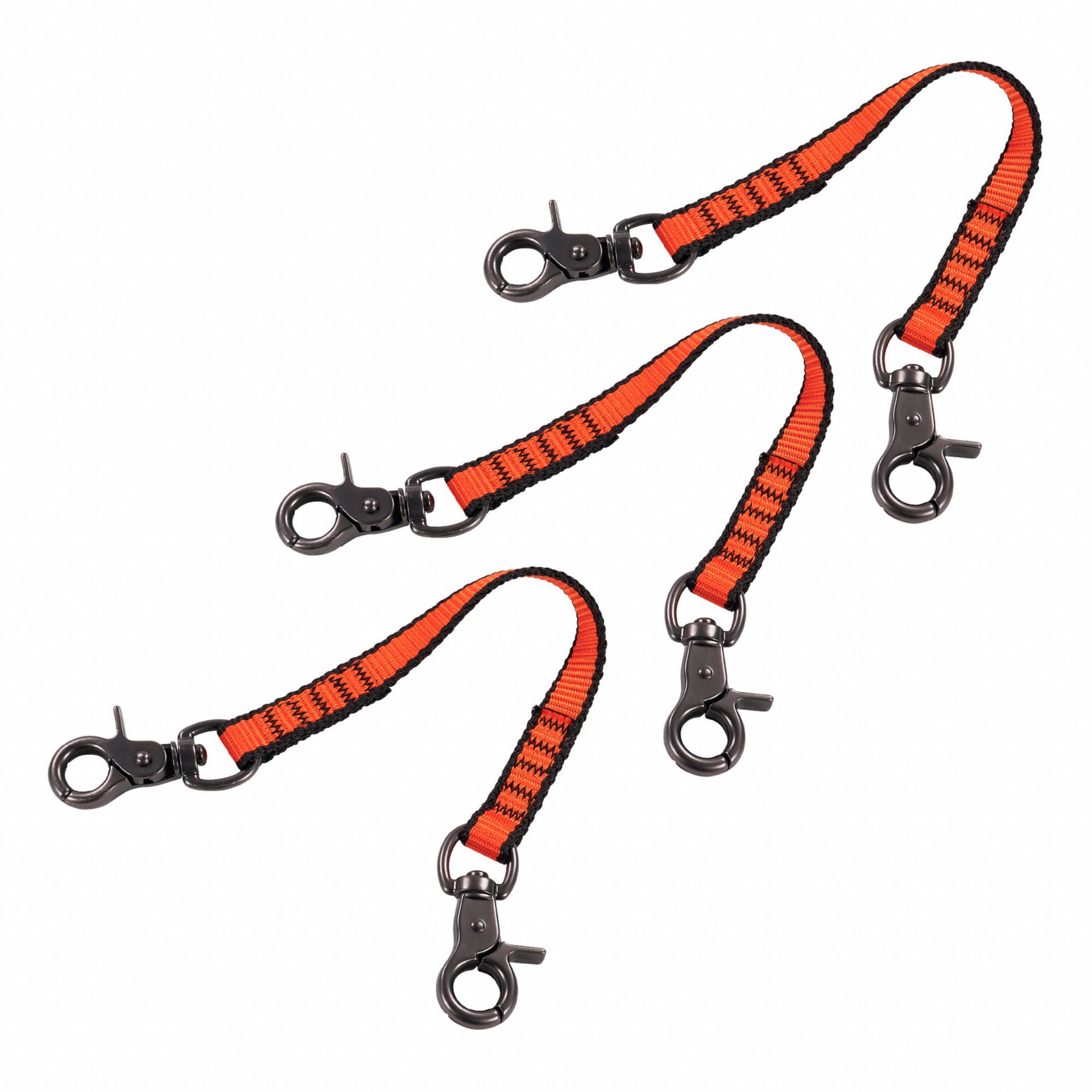 WEB LANYARD DUAL TRIGGER HOOKS,ORANGE,S