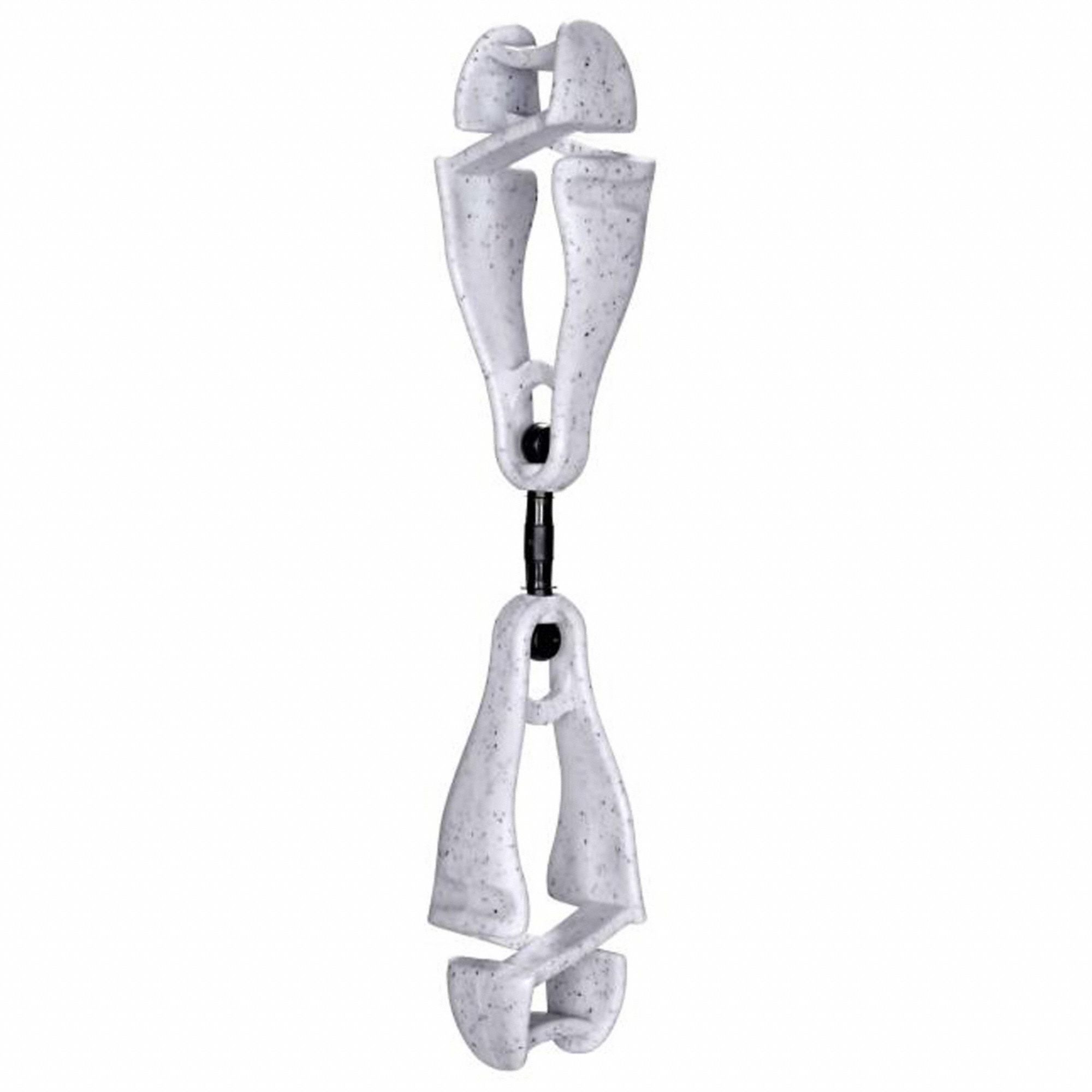 SWIVELING GLOVE CLIP HOLDER W/DUAL CLIPS, 5½ X 1 X 0.6 IN, 5.7 KG, BLACK