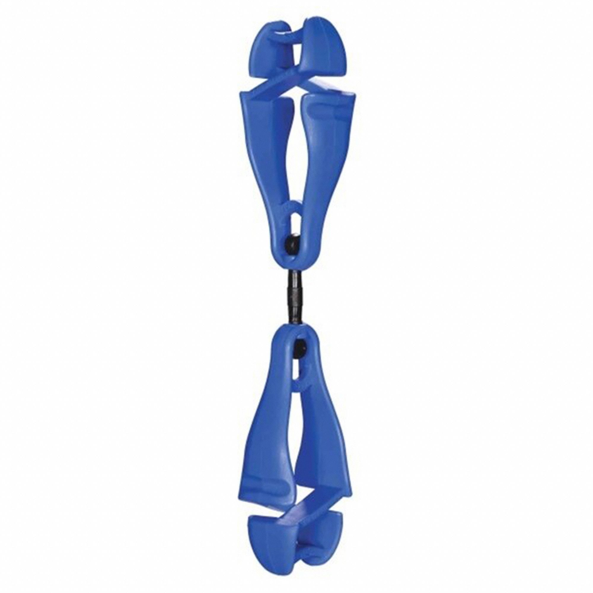 SWIVELING GLOVE CLIP HOLDER W/DUAL CLIPS, 5½ X 1 X 0.6 IN, 5.7 KG, BLUE