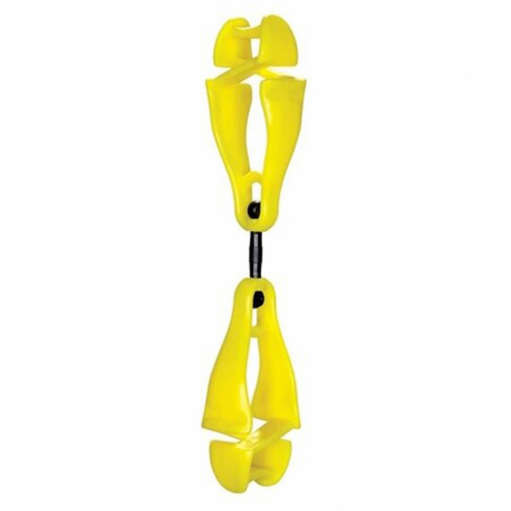 SWIVELING GLOVE CLIP HOLDER W/DUAL CLIPS, 5½ X 1 X 0.6 IN, 5.7 KG, LIME