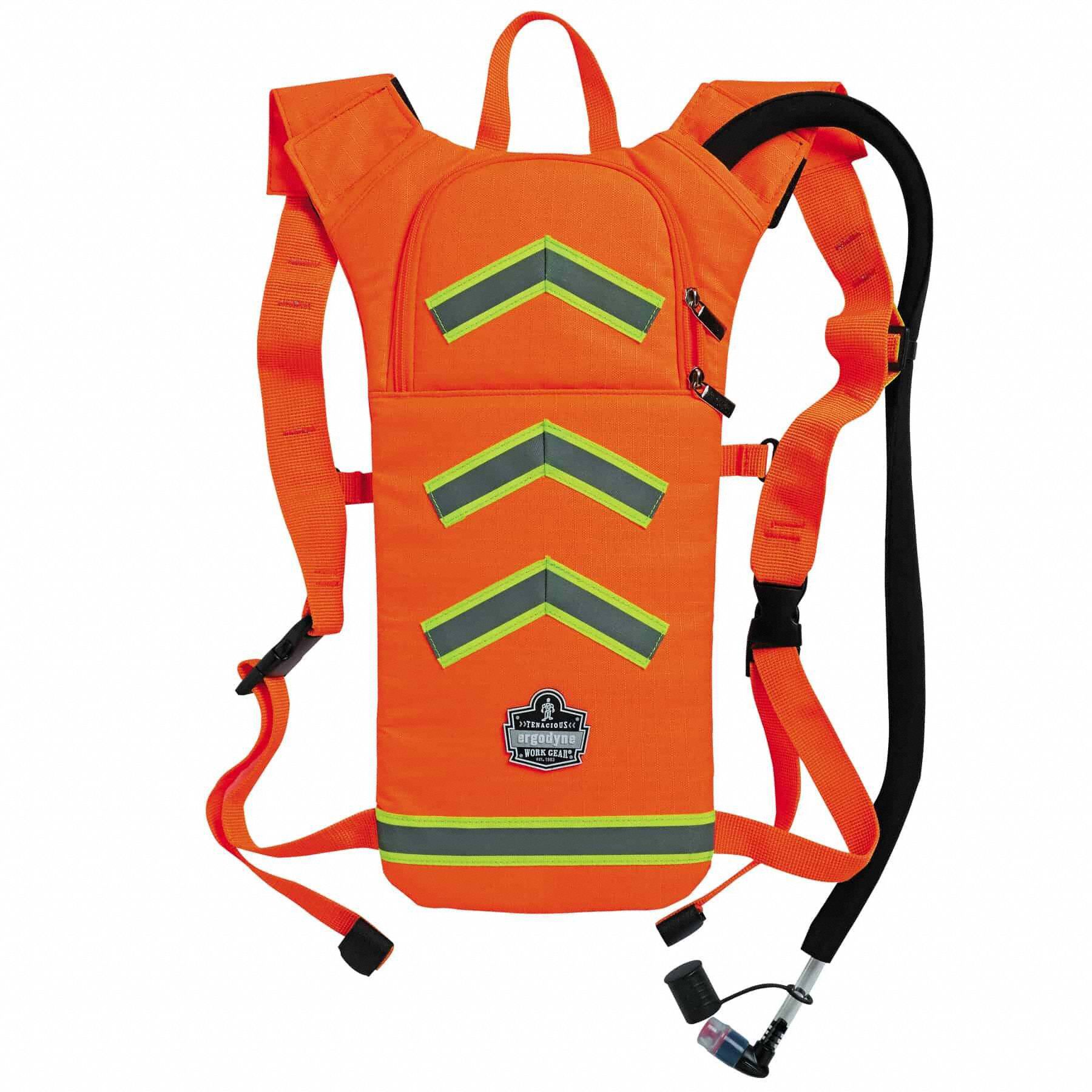 TWO LTR HI-VIS ORANGE HYDRATION PACK