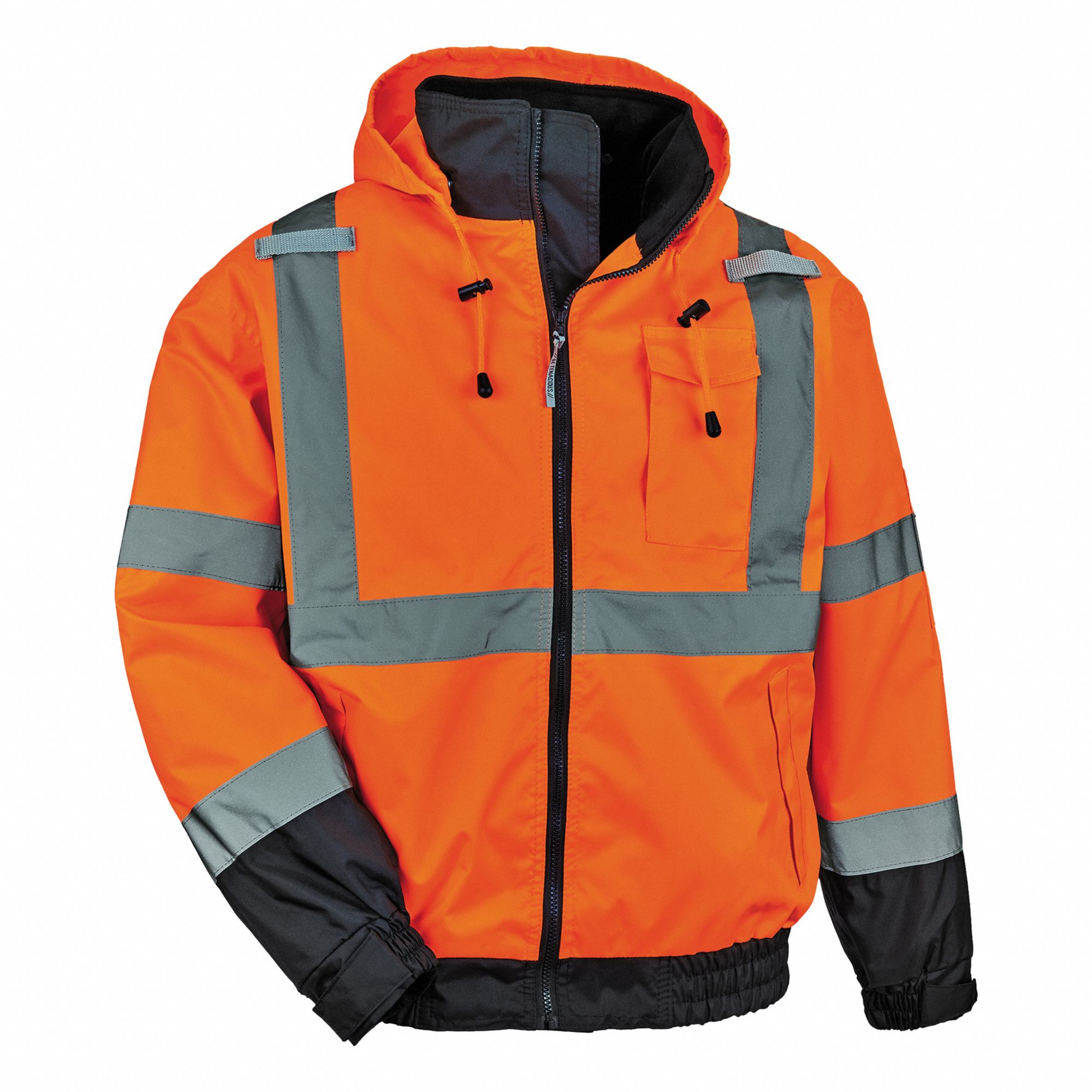 GLOWEAR BY ERGODYNE HIGH VISIBILITY JACKET,ORANGE,SZ XS - 27231