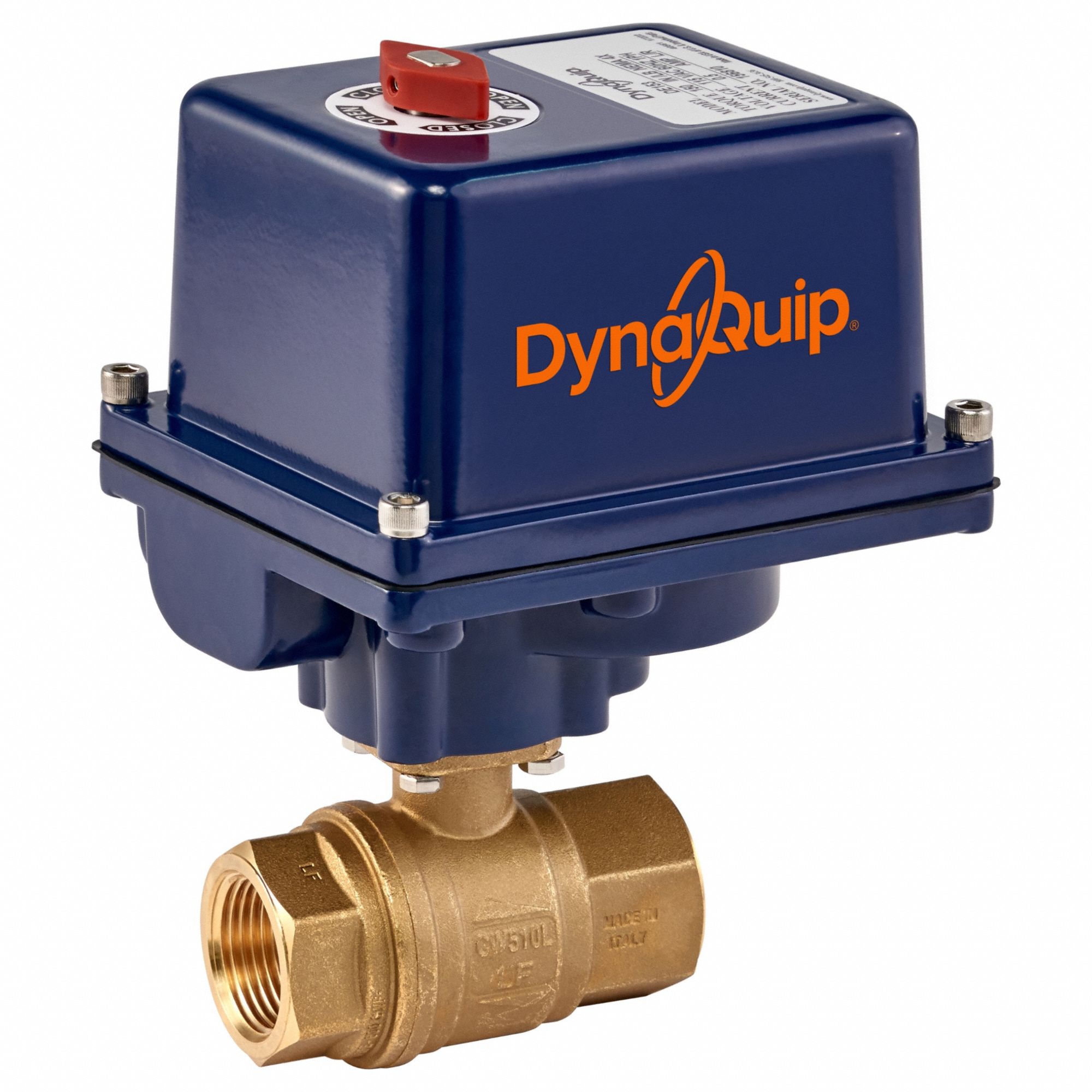 DYNAQUIP CONTROLS 189023B.1 Electronic Ball ValveBrass1/2 In.