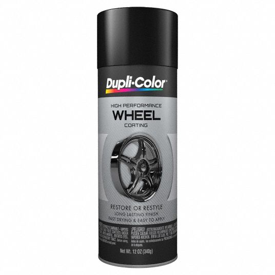 DUPLICOLOR, Wheels, Black, Automotive Paint 801GW3EHWP10800 Grainger