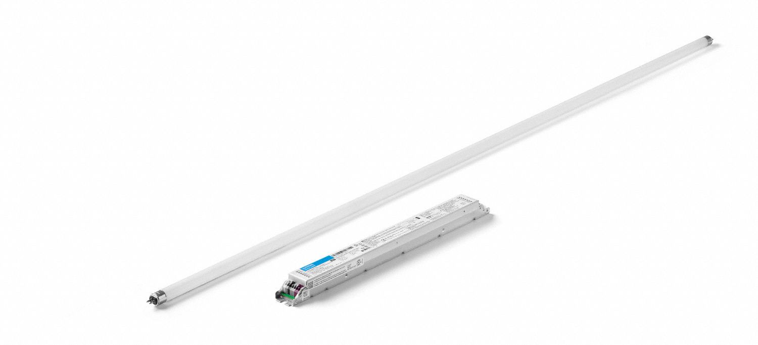 LED Retrofit Kit: EcoSystem Digital Control, T5, 4 ft Nominal Lg, 1 Lamps, 2, 252 lm, 3500K, 1