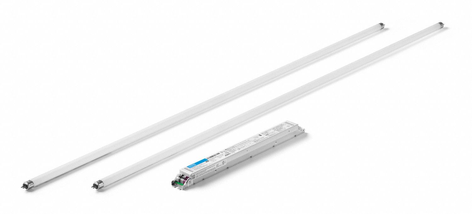 LED Retrofit Kit: EcoSystem Digital Control, T5, 4 ft Nominal Lg, 2 Lamps, 4, 505 lm, 4000K, 1