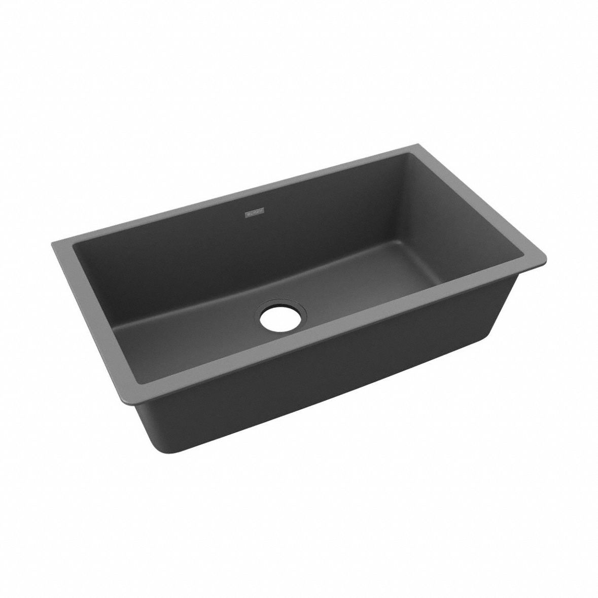 Sink: 33 in Overall Lg, 18 1/2 in Overall Wd, 9 1/2 in Bowl Dp, 30 1/4 in Bowl Lg, 1 Bowls