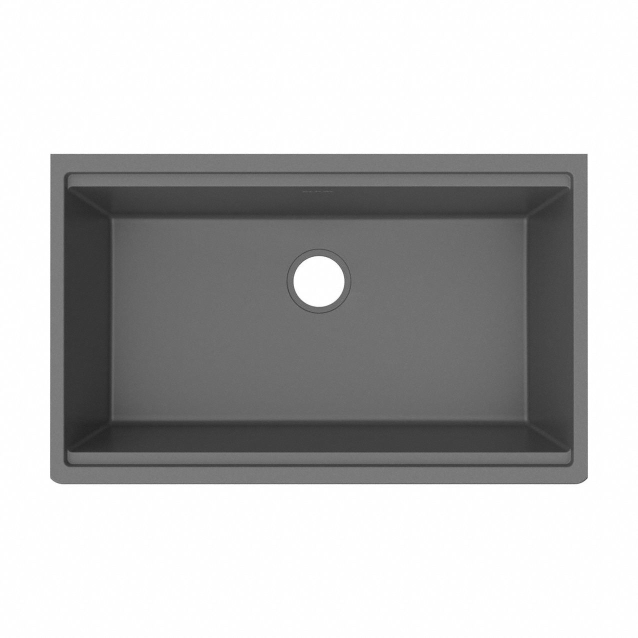 Sink: 32 1/2 in Overall Lg, 19 3/8 in Overall Wd, 9 1/8 in Bowl Dp, 30 3/4 in Bowl Lg, 1 Bowls