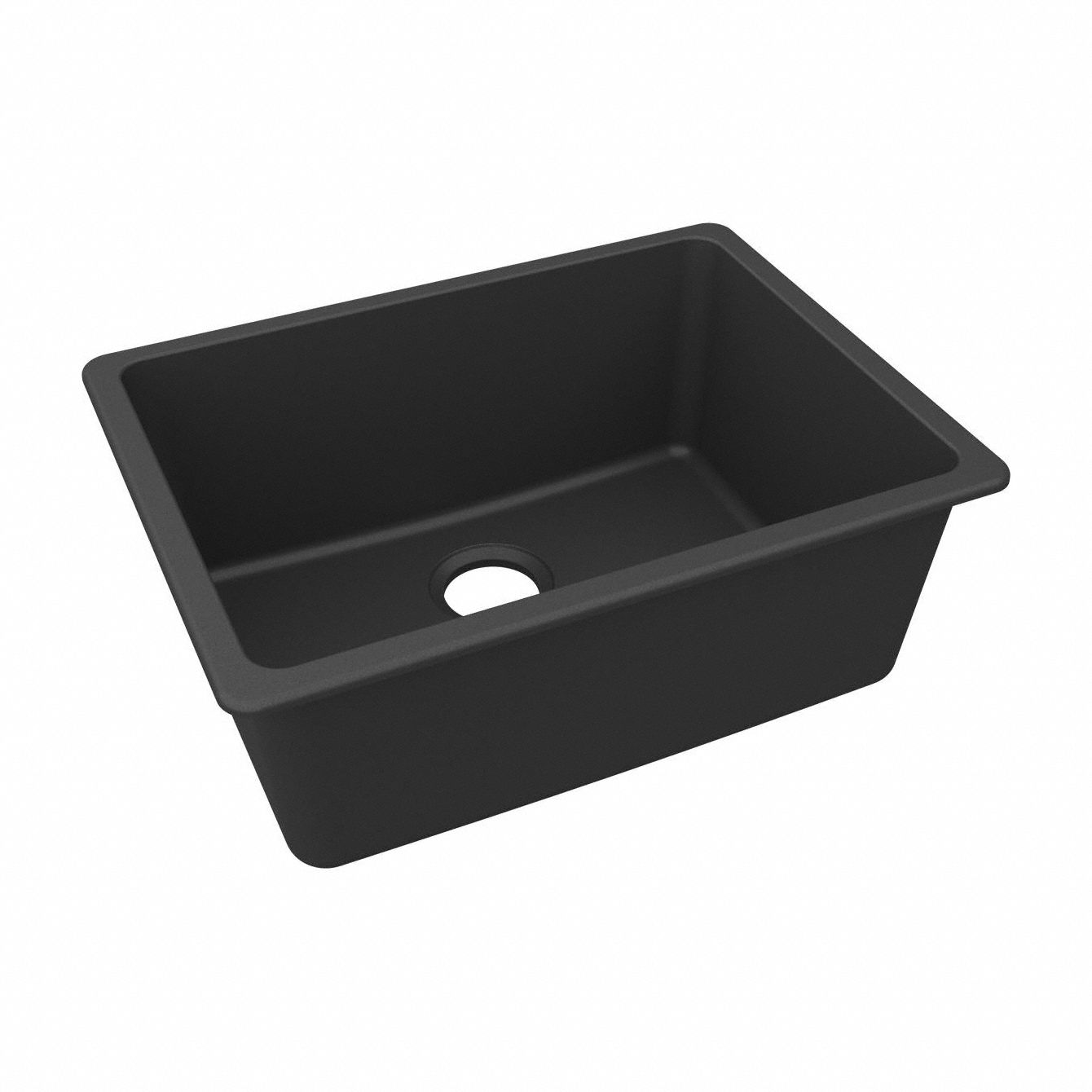 Sink: 24 5/8 in Overall Lg, 18 1/2 in Overall Wd, 9 1/2 in Bowl Dp, 22 3/8 in Bowl Lg, 1 Bowls