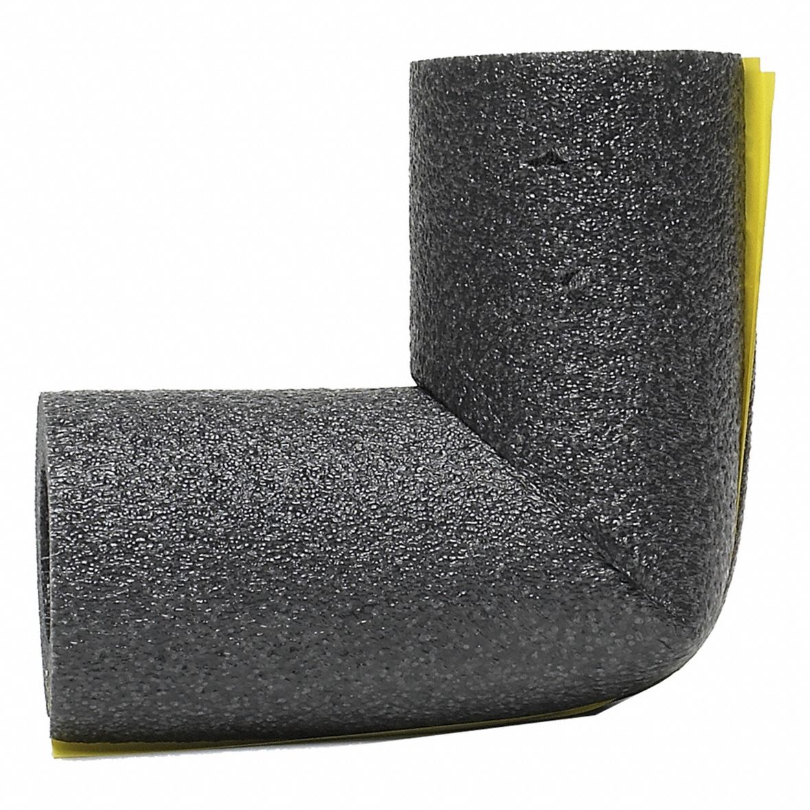 Pipe Fitting Insulation: Polyethylene, Slit with Adhesive, 3/8 in Thick, 3/4 in ID, 2.1 R-Value