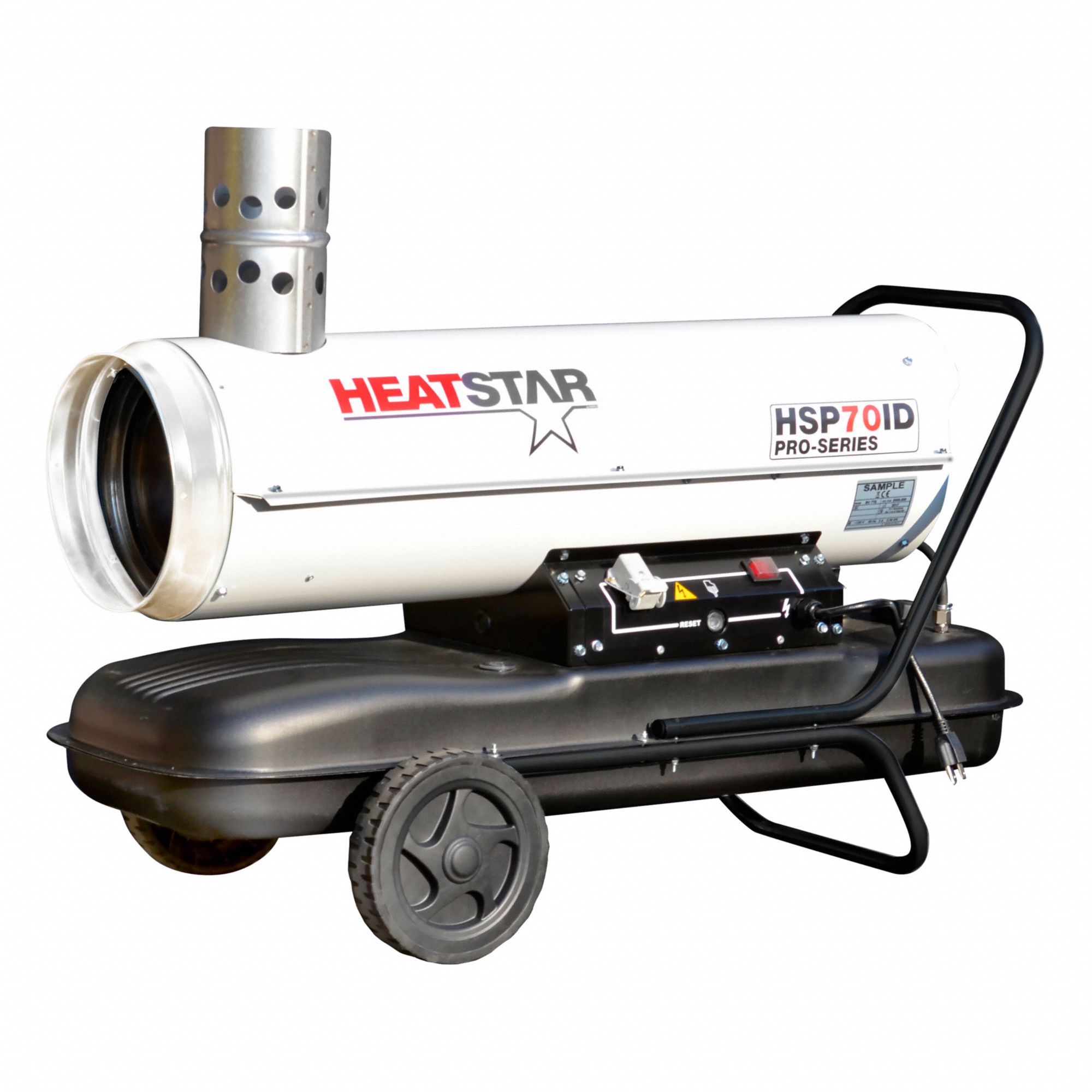 INDIRECT FIRED CONSTRUCTION HEATER, 120V AC, 20X30½X42 IN, 60 HZ, 910 CFM, CONVECTION, 74,900 BTUH, INDOOR/OUTDOOR