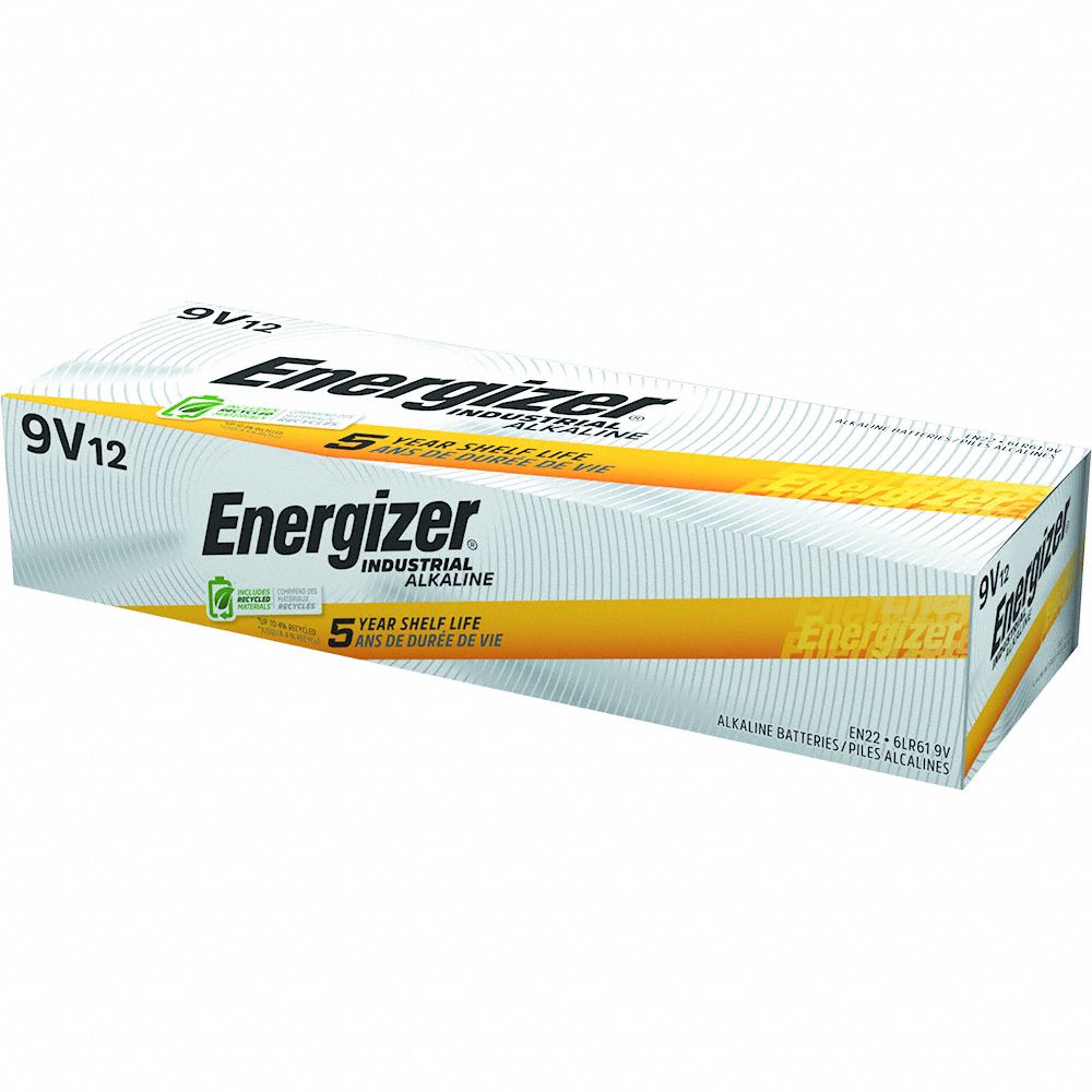 9V, Everyday, Battery - 38W369|EN22 - Grainger