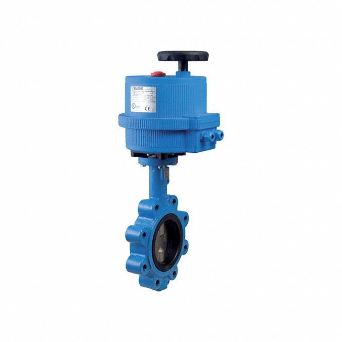 Electrically Actuated Butterfly Valve: For Air/Water Media, Ductile Iron, 100 to 240V AC, Lug