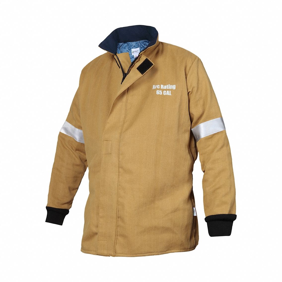 Flame-Resistant Jacket: 4 PPE CAT, 65 cal/sq cm ATPV, Unisex, 2X, Regular