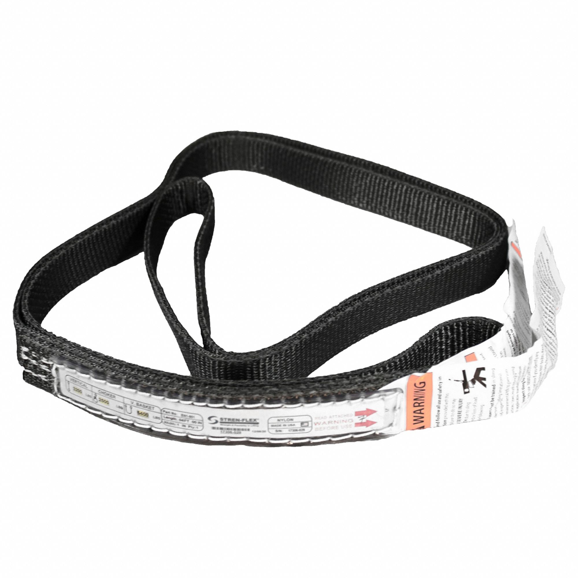 Web Sling: Type 5, Nylon, 1 Plies, 10 ft Sling Lg, 1 in Sling Wd