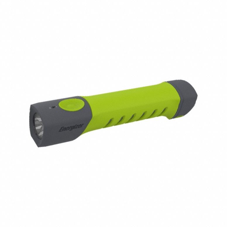 Pro Series Flashlight: 500 lm Max Brightness, 9 hr Run Time at Max Brightness, Green, Body
