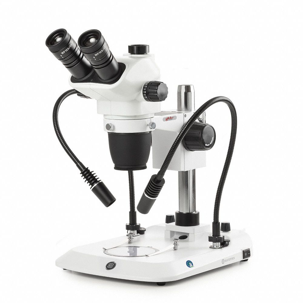Microscope: Stereo, Binocular, 6.5X to 55X, 35.4 mm Optical Field of View, 110 mm