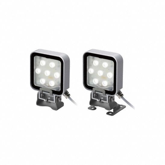 LED Light: No Arm, LED, 550 lm Max Brightness, 6500K, Bracket, 24V DC ±10％, IP66/IP67/IP69K